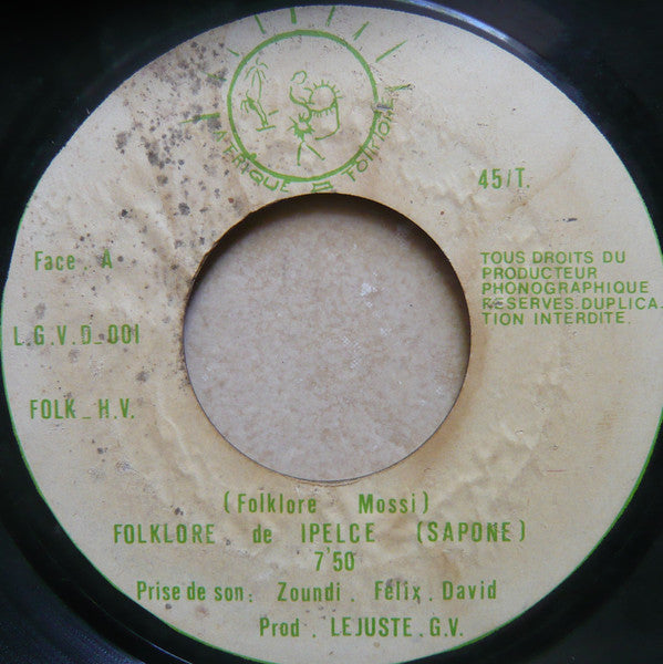 Unknown Artist, Cavaliers Rouges De Sabou : Folklore Mossi (7", EP)