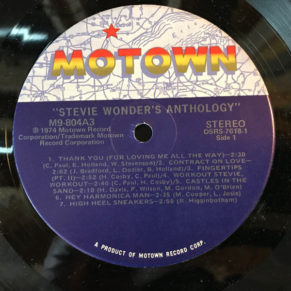 Stevie Wonder : Anthology (3xLP, Comp, M/Print, RE)