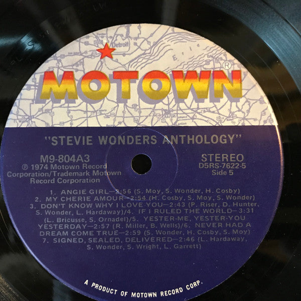 Stevie Wonder : Anthology (3xLP, Comp, M/Print, RE)
