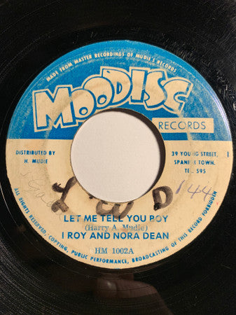 I-Roy And Nora Dean / Mudies All Stars : Let Me Tell You Boy (7", Single)