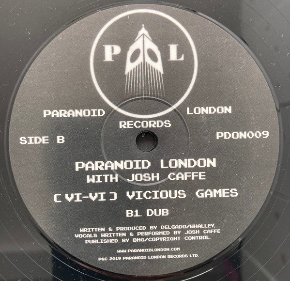 Paranoid London With Josh Caffe : (Vi-Vi) Vicious Games (12")