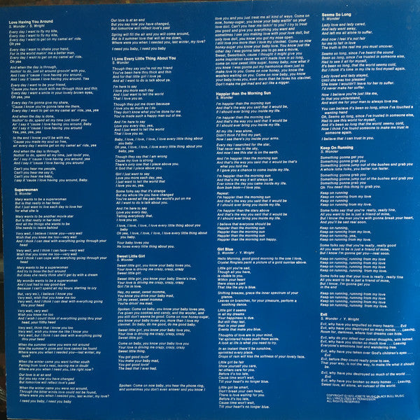 Stevie Wonder : Music Of My Mind (LP, Album, RE, Gat)