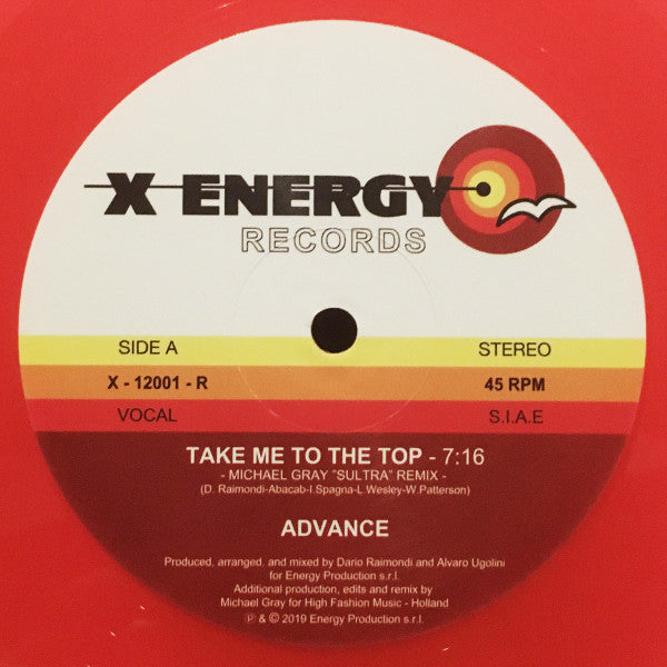 Advance : Take Me To The Top (Michael Gray Remix) (12", S/Edition, Tra)