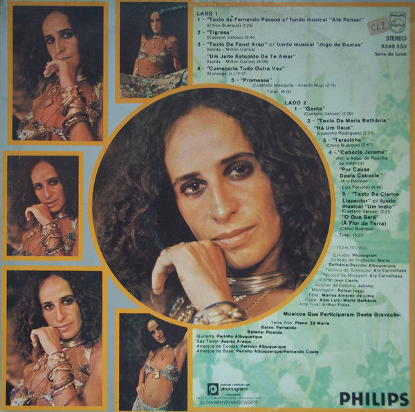 Maria Bethânia : Pássaro Da Manhã (LP, Album, Gat)