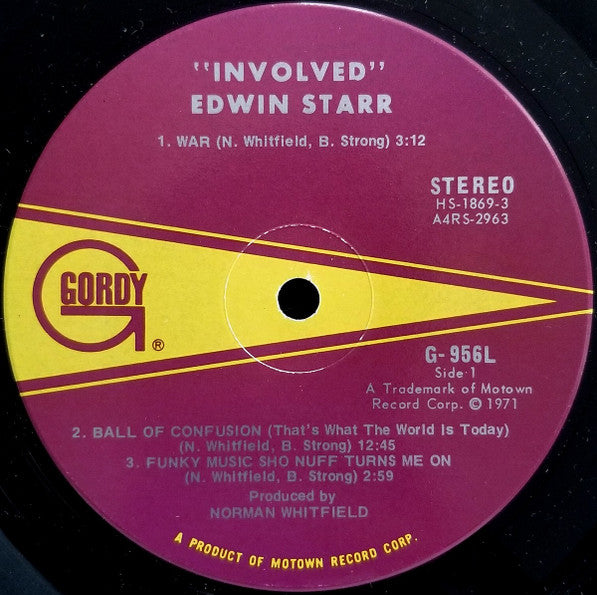 Edwin Starr : Involved (LP, Album)