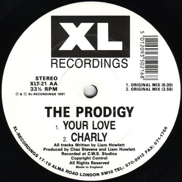 The Prodigy : Charly (12", Single, Com)