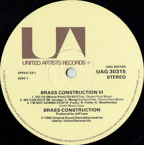 Brass Construction : Brass Construction 6 (LP, Album)