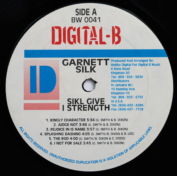 Garnett Silk : Give I Strength (LP, Album)