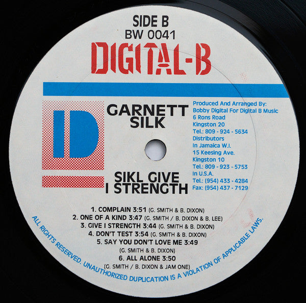 Garnett Silk : Give I Strength (LP, Album)