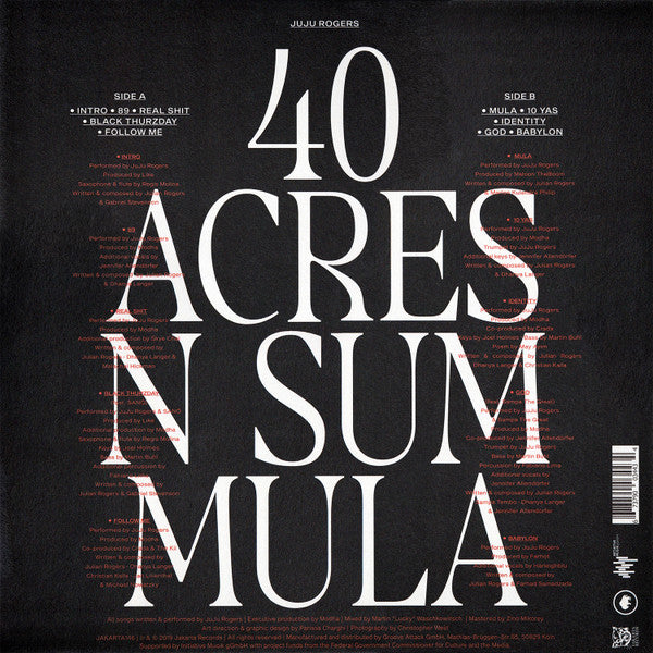 Juju Rogers : 40 Acres N Sum Mula (LP, Album)