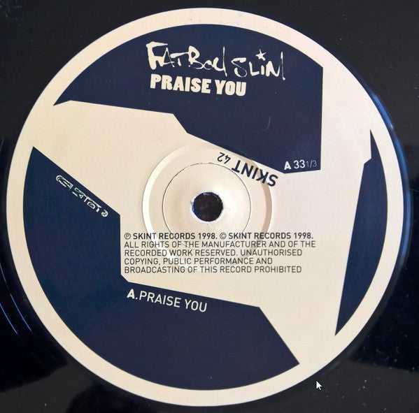 Fatboy Slim : Praise You (12", Single)