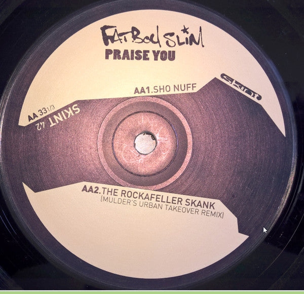 Fatboy Slim : Praise You (12", Single)