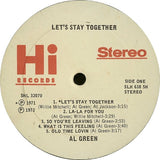 Al Green : Let's Stay Together (LP, Album, SH )