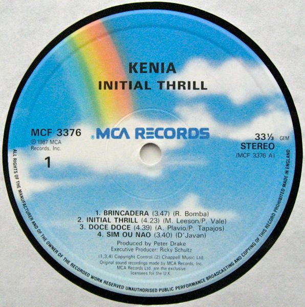 Kenia : Initial Thrill (LP, Album)
