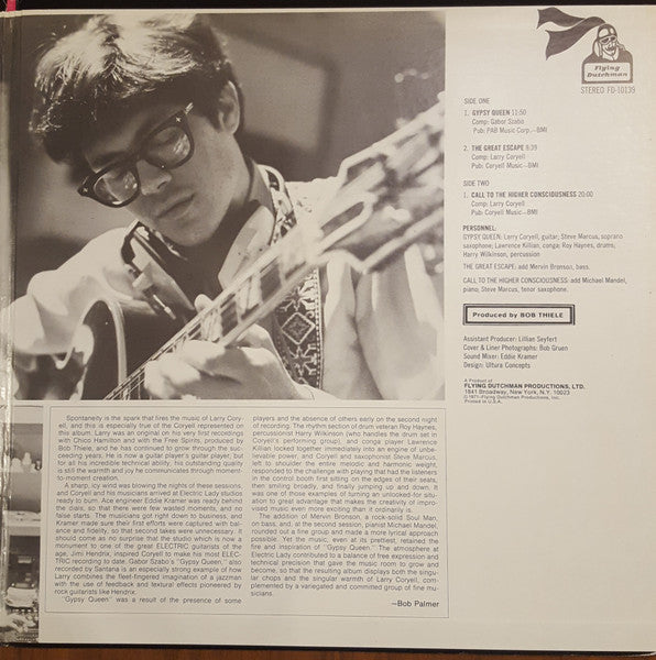 Larry Coryell : Barefoot Boy (LP, Album, Ind)