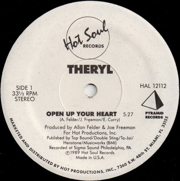 Theryl : Open Up Your Heart (12")