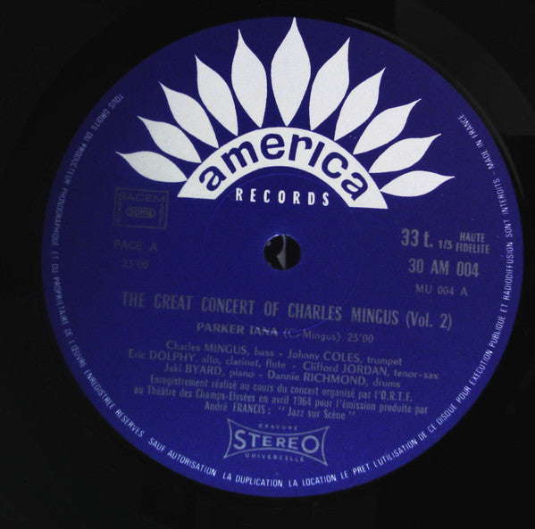 Charles Mingus : The Great Concert Of Charles Mingus (3xLP, Album, Tri)