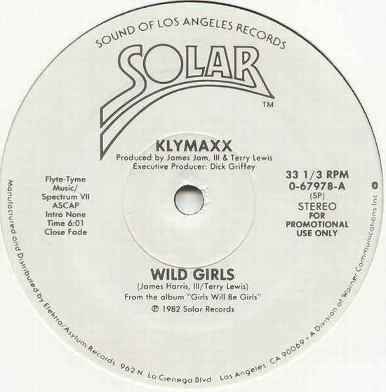 Klymaxx : Wild Girls (12", Promo)