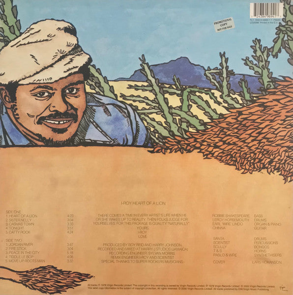 I-Roy : Heart Of A Lion (LP, Album, RE)