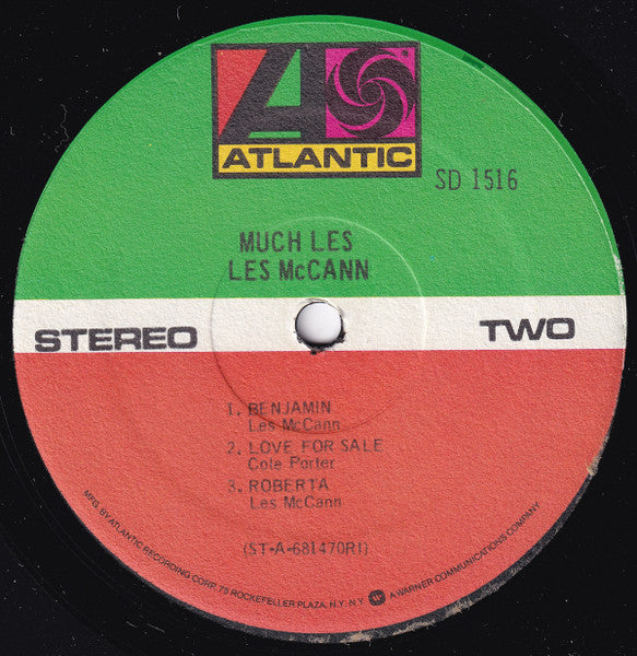 Les McCann : Much Les (LP, Album, RI)