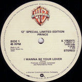 Prince : I Wanna Be Your Lover (12", Single, Ltd, RE)