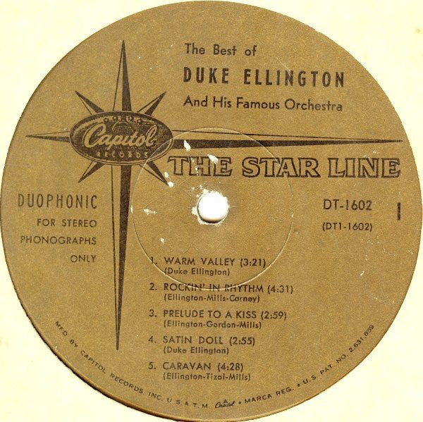 Duke Ellington And His Famous Orchestra* : The Best Of Duke Ellington And His Famous Orchestra (LP, Comp, Duo)