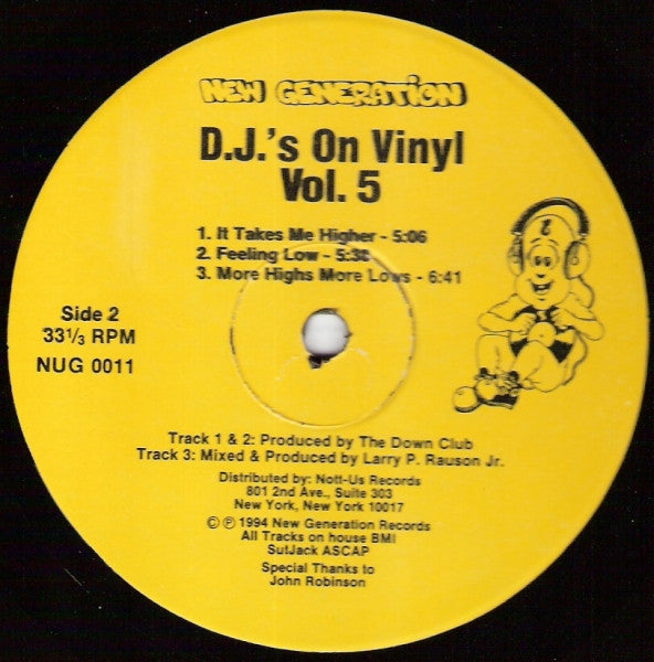 Various : D.J.'s On Vinyl Vol. 5 (12")