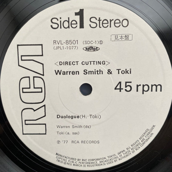 Warren Smith & Toki* : Duologue / Heritage (12", Promo)