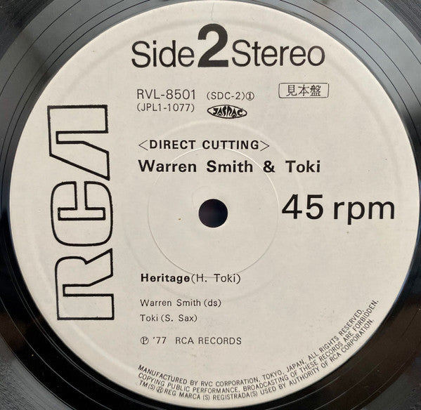 Warren Smith & Toki* : Duologue / Heritage (12", Promo)