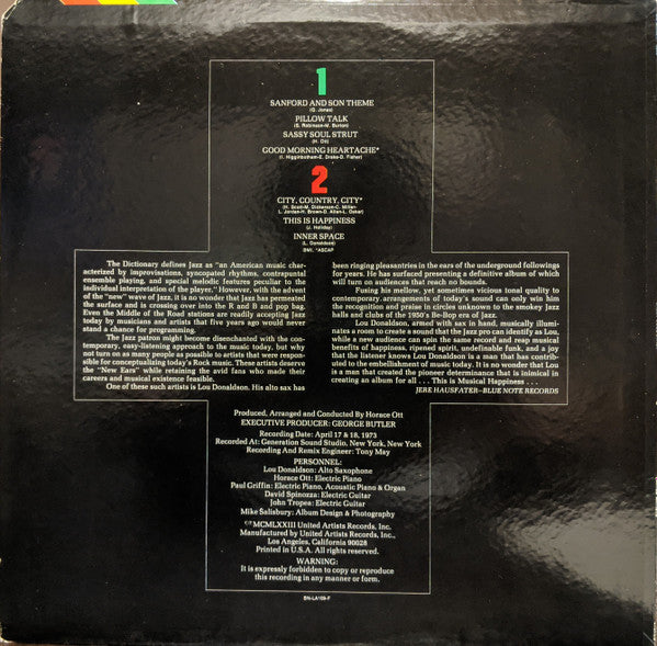 Lou Donaldson : Sassy Soul Strut (LP, Album)