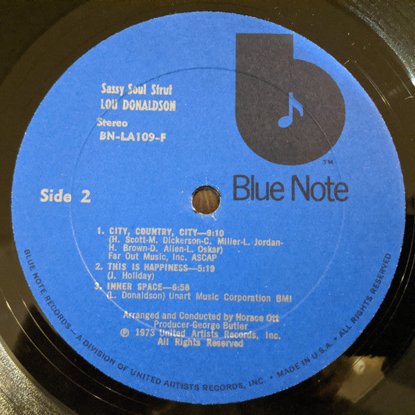 Lou Donaldson : Sassy Soul Strut (LP, Album)