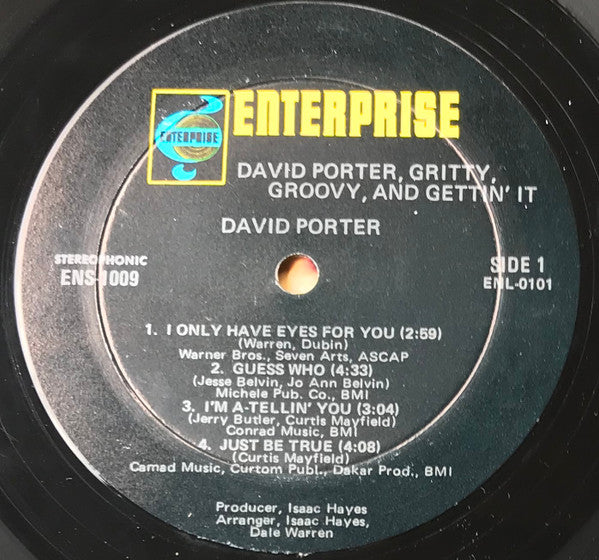David Porter : Gritty, Groovy & Gettin' It (LP, Album)