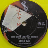 Steely Dan : Rikki Don't Lose That Number (7", Single, RE, Yel)