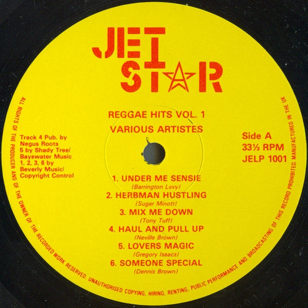 Various Artistes* : Reggae Hits Volume One (LP, Comp)