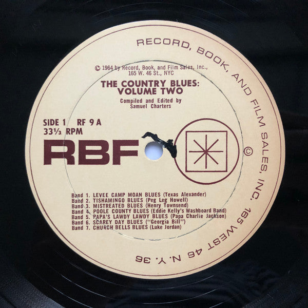 Various : The Country Blues Volume Two (LP, Comp, RP)
