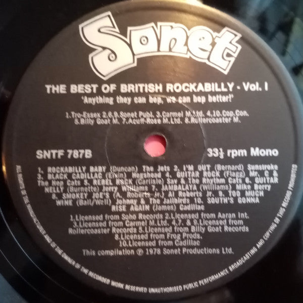 Various : The Best Of British Rockabilly Volume 1 (Anything They Can Bop, We Can Bop Better!) (LP, Comp, Mono)