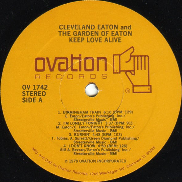 Cleveland Eaton And The Garden Of Eaton : Keep Love Alive (LP, Album)
