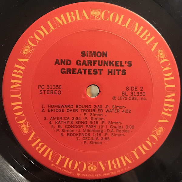 Simon & Garfunkel : Simon And Garfunkel's Greatest Hits (LP, Comp, RE, No )