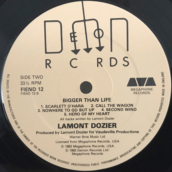 Lamont Dozier : Bigger Than Life (LP, Album)