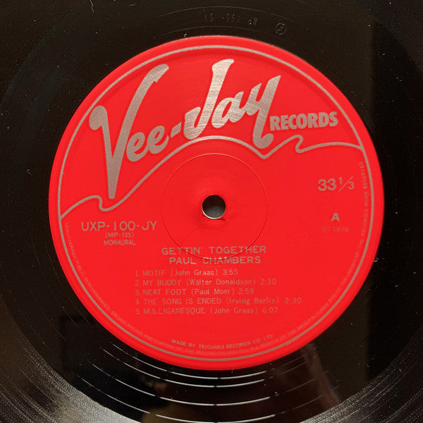 Paul Chambers (3) : Gettin' Together (LP, Album, Mono)