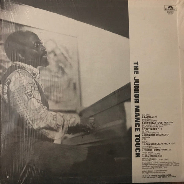 Junior Mance : The Junior Mance Touch (LP, Album, Mon)
