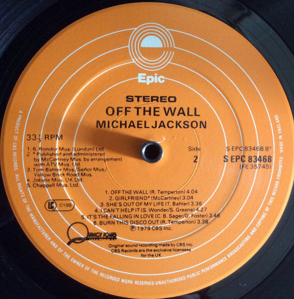 Michael Jackson : Off The Wall (LP, Album, Gat)