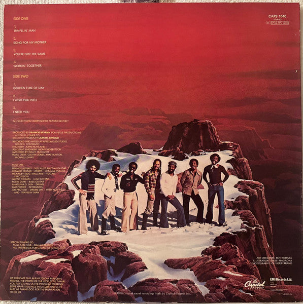 Maze Featuring Frankie Beverly : Golden Time Of Day (LP, Album, RE)