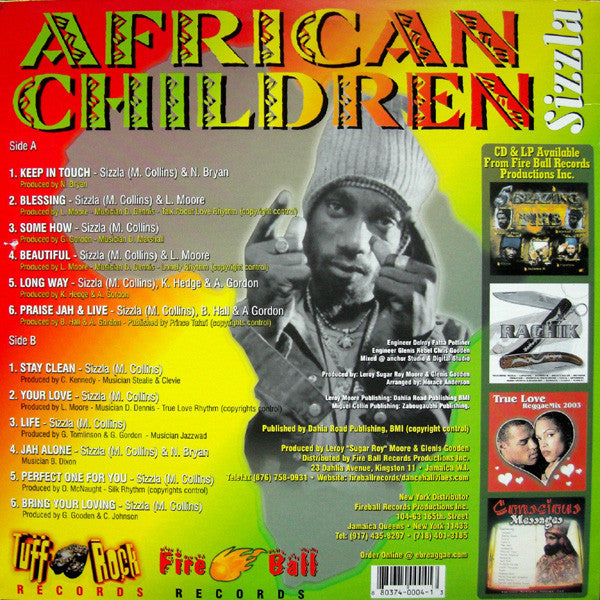 Sizzla : African Children (LP, Album)
