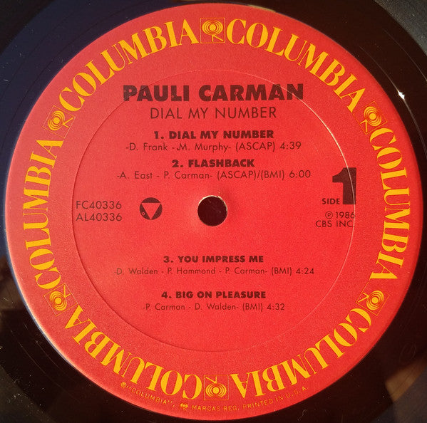 Pauli Carman : Dial My Number (LP, Album)