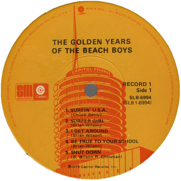 The Beach Boys : The Golden Years Of The Beach Boys (2xLP, Comp)