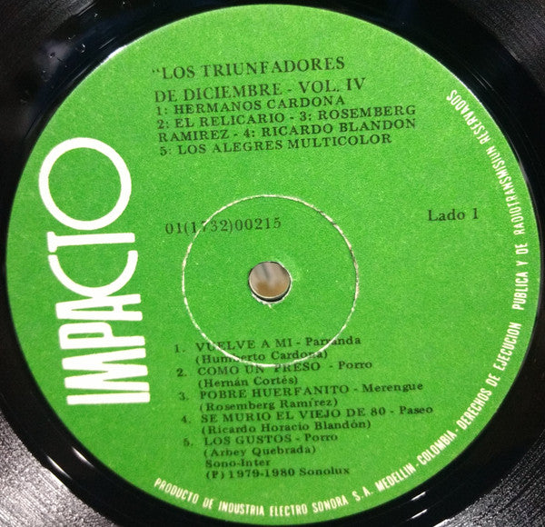 Various : Los Triunfadores De Diciembre Vol. IV (LP, Comp)
