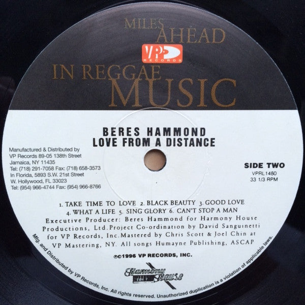 Beres Hammond : Love From A Distance (LP, Album)