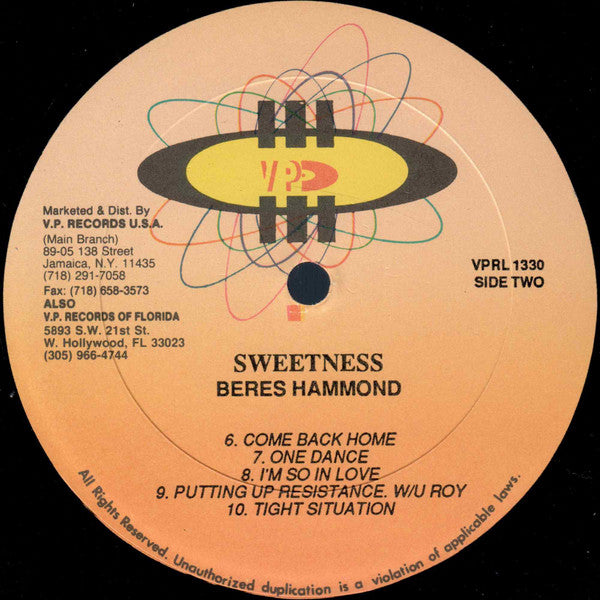 Beres Hammond : Sweetness (LP, Comp)