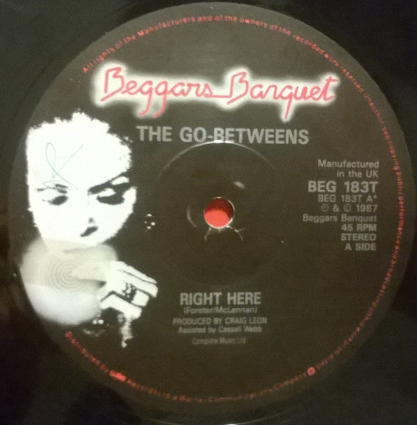 The Go-Betweens : Right Here (12", Single)